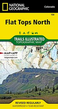 portada Flat Tops North map (National Geographic Trails Illustrated Map, 150) (en Inglés)