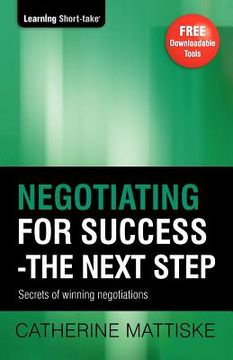 portada negotiating for success - the next step (en Inglés)