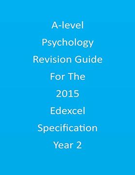 portada A-Level Psychology Revision Guide for the Edexcel 2015 Specification Year 2 (en Inglés)