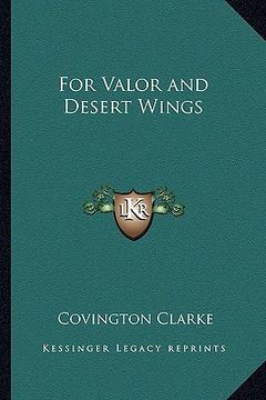 portada for valor and desert wings (en Inglés)