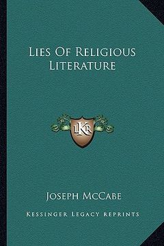 portada lies of religious literature (en Inglés)