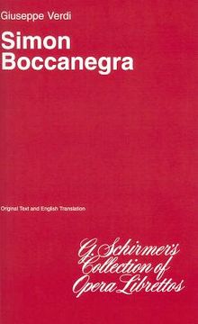 portada simon boccanegra: libretto