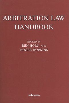 portada Arbitration Law Handbook (en Inglés)