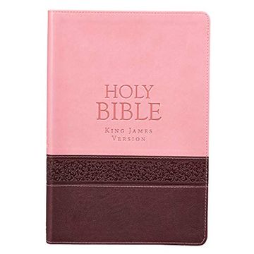 portada Holy Bible: Kjv Large Print Edition: Two-Tone Pink (en Inglés)