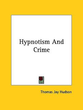 portada hypnotism and crime (en Inglés)