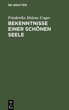 portada Bekenntnisse Einer Schönen Seele: Von ihr Selbst Geschrieben (en Alemán)