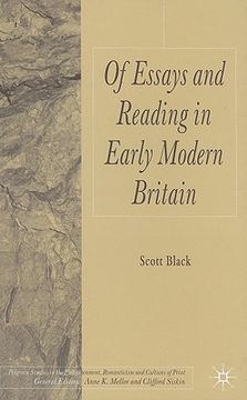portada of essays and reading in early modern britain (en Inglés)