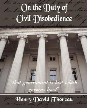 portada on the duty of civil disobedience (in English)