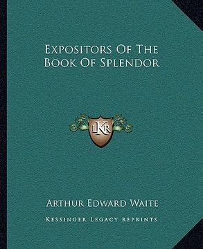 portada expositors of the book of splendor