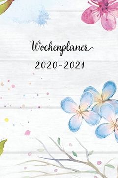 portada Wochenplaner 2020-2021: Coelinblau Blumen Wochen - und Monatsplaner - Terminkalender Tagesplaner - ein Liebevolles Geschenk für Frauen Kollege (en Alemán)
