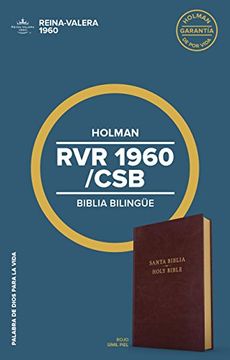 portada Holy Bible: Rvr 1960/csb Biblia, Borgoña Imitación Piel/ Csb/rvr 1960 Bible, Burgundy, Imitation Leather