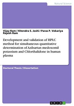 portada Development and Validation of Hplc Method for Simultaneous Quantitative Determination of Azilsartan Medoxomil Potassium and Chlorthalidone in Human Plasma