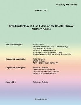portada Final Report Breeding Biology of King Eiders on the Coastal Plain of Northern Alaska (in English)