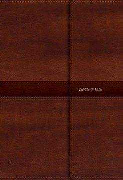 portada Santa Biblia / Holy Bible: Reina Valera 1960 Biblia, Marrón, Símil Piel Con Índice Y Cierre / Brown Imitation Leather