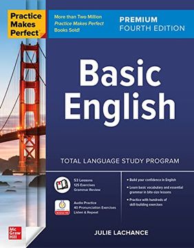 portada Practice Makes Perfect: Basic English, Premium Fourth Edition (en Inglés)