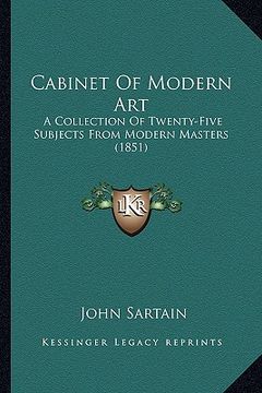 portada cabinet of modern art: a collection of twenty-five subjects from modern masters (1851) (en Inglés)