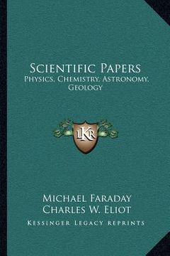 portada scientific papers: physics, chemistry, astronomy, geology: v30 harvard classics