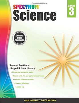 portada Spectrum Science, Grade 3 (en Inglés)