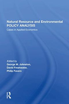 portada Natural Resource and Environmental Policy Analysis: Cases in Applied Economics (en Inglés)