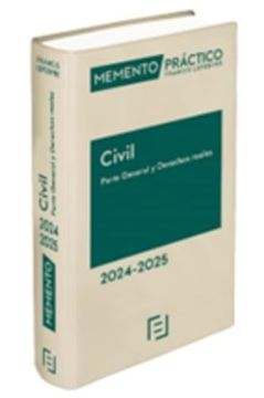 portada Memento Civil. Parte General y Derechos Reales 2024-2025