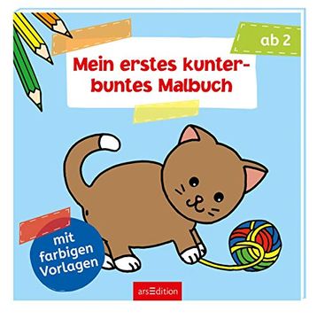 portada Mein Erstes Kunterbuntes Malbuch mit Farbigen Vorlagen (en Alemán)
