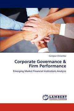 portada corporate governance & firm performance (en Inglés)