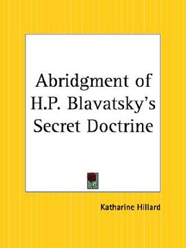 portada abridgment of h.p. blavatsky's secret doctrine