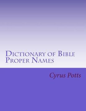 portada Dictionary of Bible Proper Names (en Inglés)