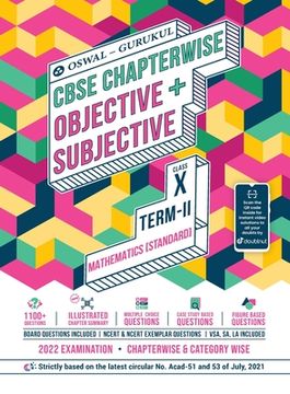portada Mathematics Chapterwise Objective + Subjective for CBSE Class 10 Term 2 Exam