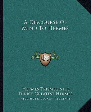 portada a discourse of mind to hermes (en Inglés)