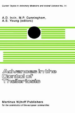 portada advances in the control of theileriosis: proceedings of an international conference held at the international laboratory for research on animal diseas