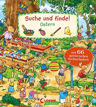 portada Suche und Finde! - Ostern: Mit 66 Spielerischen Suchaufgaben - Wimmelbilder für die Förderung der Konzentrationsfähigkeit - ab 2 Jahren (en Alemán)