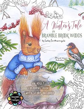 portada A Winter's Tale in Bramble Brook Woods: Adult Colouring Book (en Inglés)