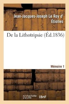 portada de la Lithotripsie. Mémoire 1 (en Francés)