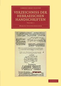 portada Verzeichniss der Hebraischen Handschriften (en Alemán)