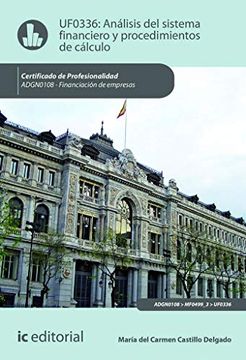 portada Análisis del Sistema Financiero y Procedimiento de Cálculo. Adgn0108 - Financiación de Empresas (in Spanish)