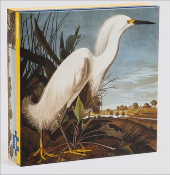 portada Snowy Egret, James Audubon 1000-Piece Puzzle: 1000-Piece Puzzle in a 2 Piece box With Inner Poster Guide