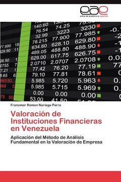 portada valoraci n de instituciones financieras en venezuela