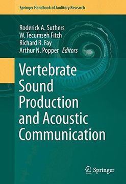 portada Vertebrate Sound Production and Acoustic Communication (Springer Handbook of Auditory Research)
