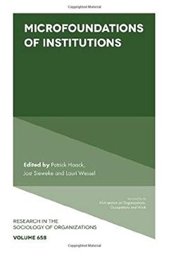 portada Microfoundations of Institutions: 65 (Research in the Sociology of Organizations) (en Inglés)