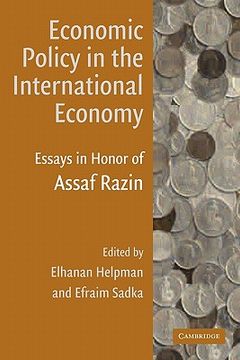portada Economic Policy in the International Economy: Essays in Honor of Assaf Razin (en Inglés)