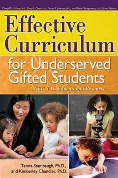 portada effective curriculum for underserved gifted students