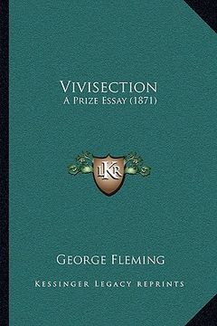 portada vivisection: a prize essay (1871) (en Inglés)
