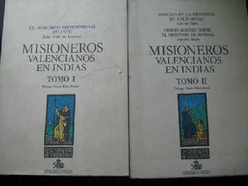 portada Misioneros Valencianos en Indias (Tomos i y ii)