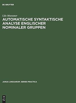 portada Automatische Syntaktische Analyse Englischer Nominaler Gruppen (en Alemán)