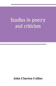 portada Studies in poetry and criticism