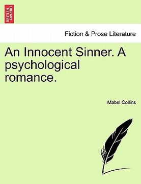 portada an innocent sinner. a psychological romance. (in English)