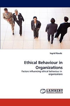 portada ethical behaviour in organizations (en Inglés)