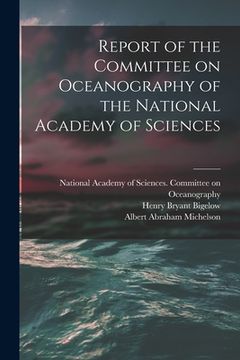 portada Report of the Committee on Oceanography of the National Academy of Sciences (en Inglés)