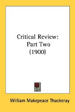 portada critical review: part two (1900)